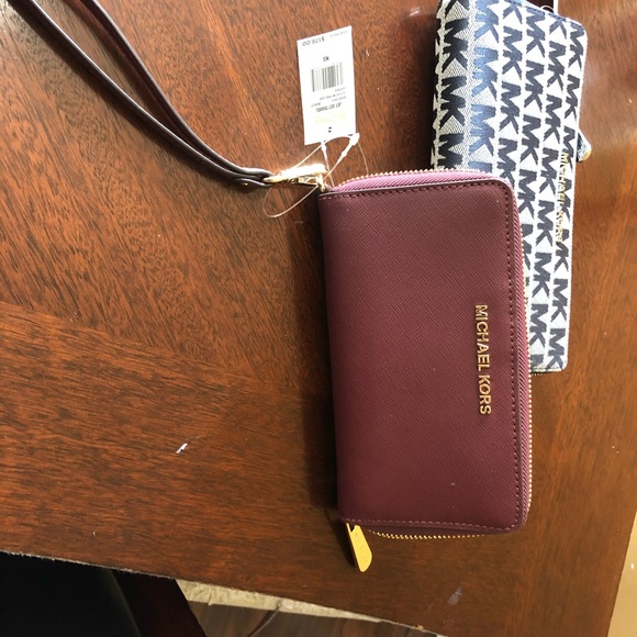 MICHAEL KORS JET SET TRAVEL MF PHONE CASE WALLET - Picture 2 of 5